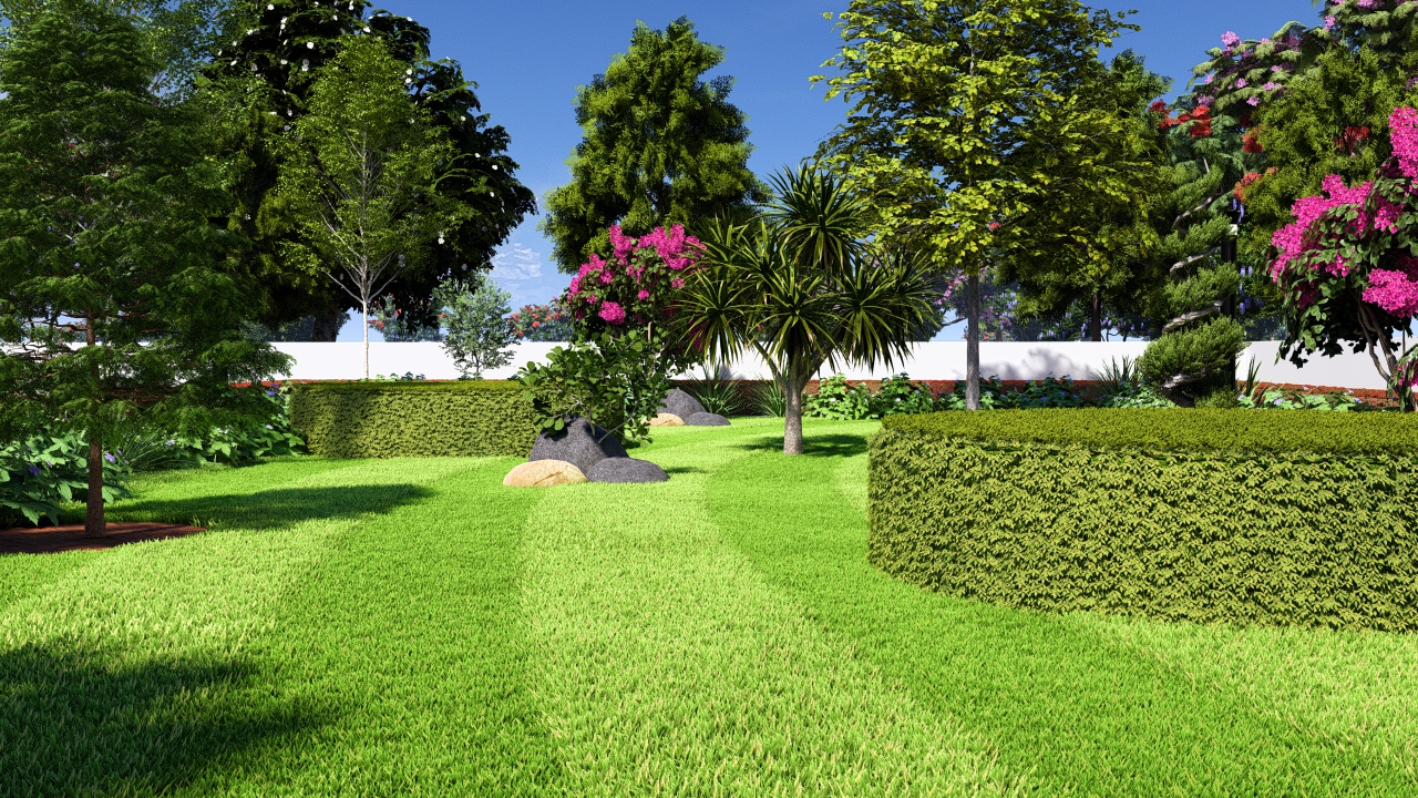 Landscaped garden